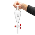 100mL Glass Separatory Funnel with No. 22 Stopper - Pkg. of 2