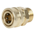 Flexzilla® M22 Male x 3/8" Quick-Connect Brass Coupler