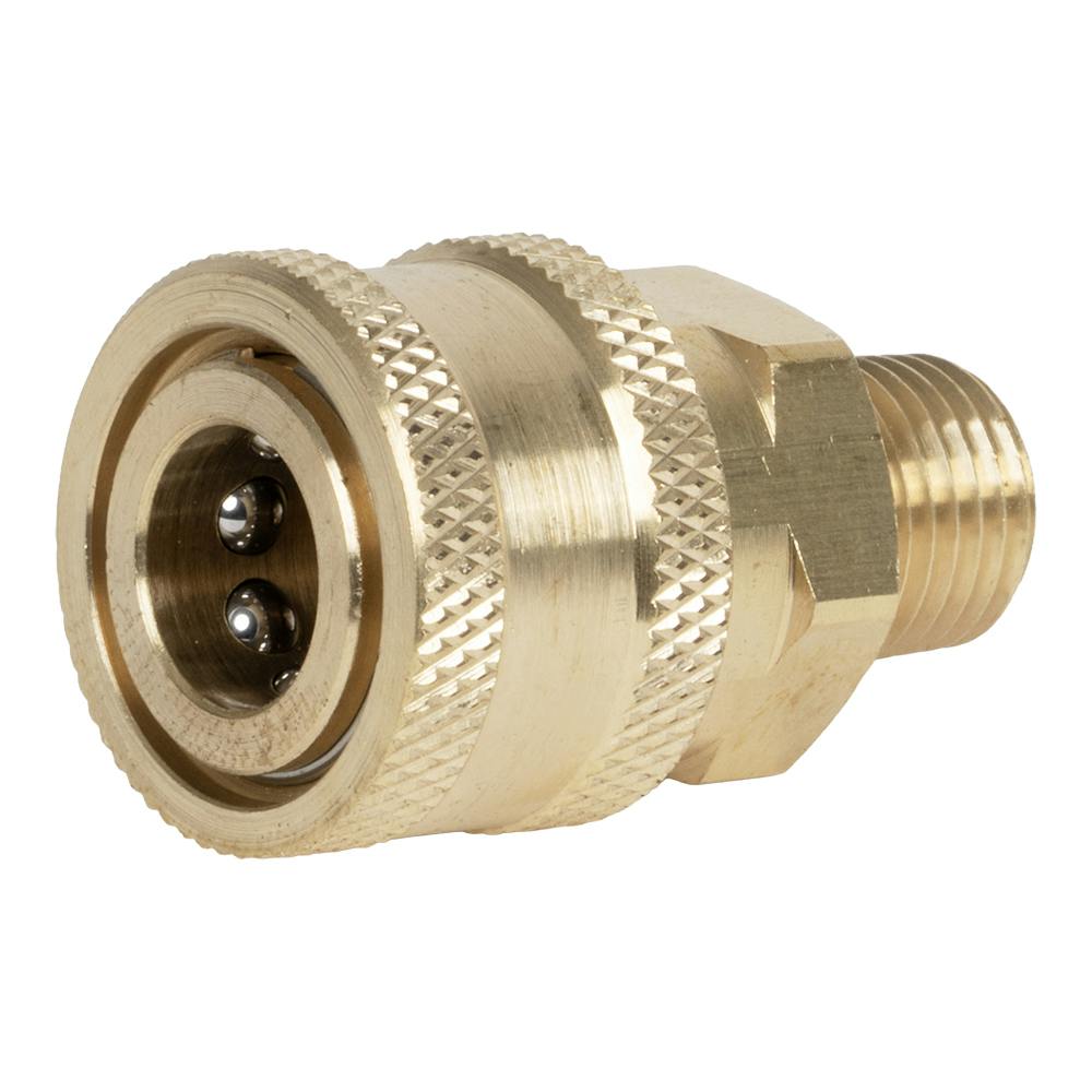 Flexzilla® 1/4" MGHT x 1/4" Quick-Connect Brass Coupler