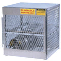 20 lb. to 33 lb. Horizontal 4 Cylinder Capacity Justrite® LPG Locker with 1 Removable Shelf & 1 Manual-Close Door