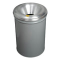 55 Gallon Gray Cease-Fire® Steel Fire-Safe Waste Receptacle with Aluminum Head
