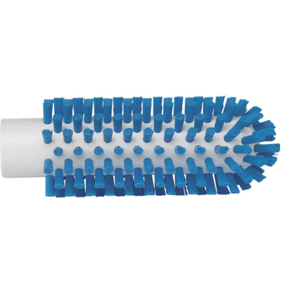 2" Dia. Blue Polypropylene Vikan® Threaded Pipe Brush Head with Stiff Polyester Bristles (Handle Sold Separately)