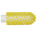 2" Dia. Yellow Polypropylene Vikan® Threaded Pipe Brush Head with Stiff Polyester Bristles (Handle Sold Separately)
