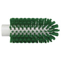 2.5" Dia. Green Polypropylene Vikan® Threaded Pipe Brush Head with Stiff Polyester Bristles (Handle Sold Separately)
