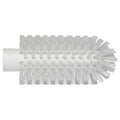 2.5" Dia. White Polypropylene Vikan® Threaded Pipe Brush Head with Stiff Polyester Bristles (Handle Sold Separately)