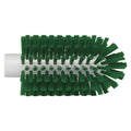 3" Dia. Green Polypropylene Vikan® Threaded Pipe Brush Head with Medium Polyester Bristles (Handle Sold Separately)