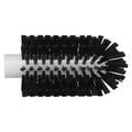 3" Dia. Black Polypropylene Vikan® Threaded Pipe Brush Head with Medium Polyester Bristles (Handle Sold Separately)