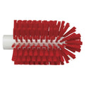 3.5" Dia. Red Polypropylene Vikan® Threaded Pipe Brush Head with Medium Polyester Bristles (Handle Sold Separately)