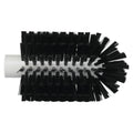 3.5" Dia. Black Polypropylene Vikan® Threaded Pipe Brush Head with Medium Polyester Bristles (Handle Sold Separately)