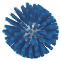 5.3" Dia. Blue Polypropylene Vikan® Threaded Pipe Brush Head with Medium Polyester Bristles (Handle Sold Separately)