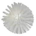 5.3" Dia. White Polypropylene Vikan® Threaded Pipe Brush Head with Medium Polyester Bristles (Handle Sold Separately)