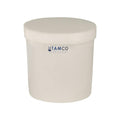 3-1/2 Gallon Natural Tamco® Plating Tank with Cover - 10" Dia. x 11" High