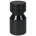 30mL Black PET Energy Shot Bottle with Black Spiral™ Tamper-Evident Cap