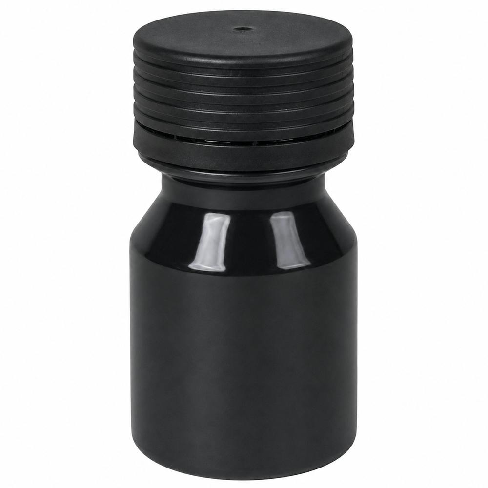 30mL Black PET Energy Shot Bottle with Black Spiral™ Tamper-Evident Cap