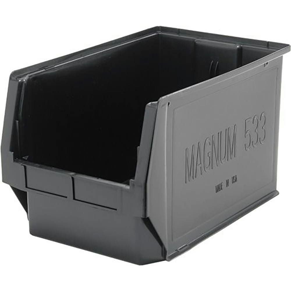 Quantum® Black Magnum PCR PP Bin 20" L x 12" W X 12" Hgt.-Case of 3