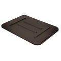 Quantum® Brown Polypropylene Snap-On Lid for 21" W x 15" L Ribbed Bottom Totes
