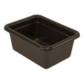 Quantum® 2.5 Gallon Brown Polypropylene Flat Bottom Tote 12" L x 9" W x 5" Hgt.