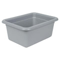 Quantum® 2.5 Gallon Gray Polypropylene Flat Bottom Tote 12" L x 9" W x 5" Hgt.