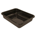 Quantum® 6.5 Gallon Brown Polypropylene Flat Bottom Tote 20" L x 15" W x 5" Hgt.