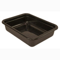 Quantum® 8 Gallon Brown Polypropylene Flat Bottom Tote with External Handles 21" L x 15" W x 5" Hgt.