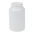 6.8 oz. (200cc) White HDPE Wide Mouth Packer Bottle with 45/400 Neck (Cap & Band Sold Separately)