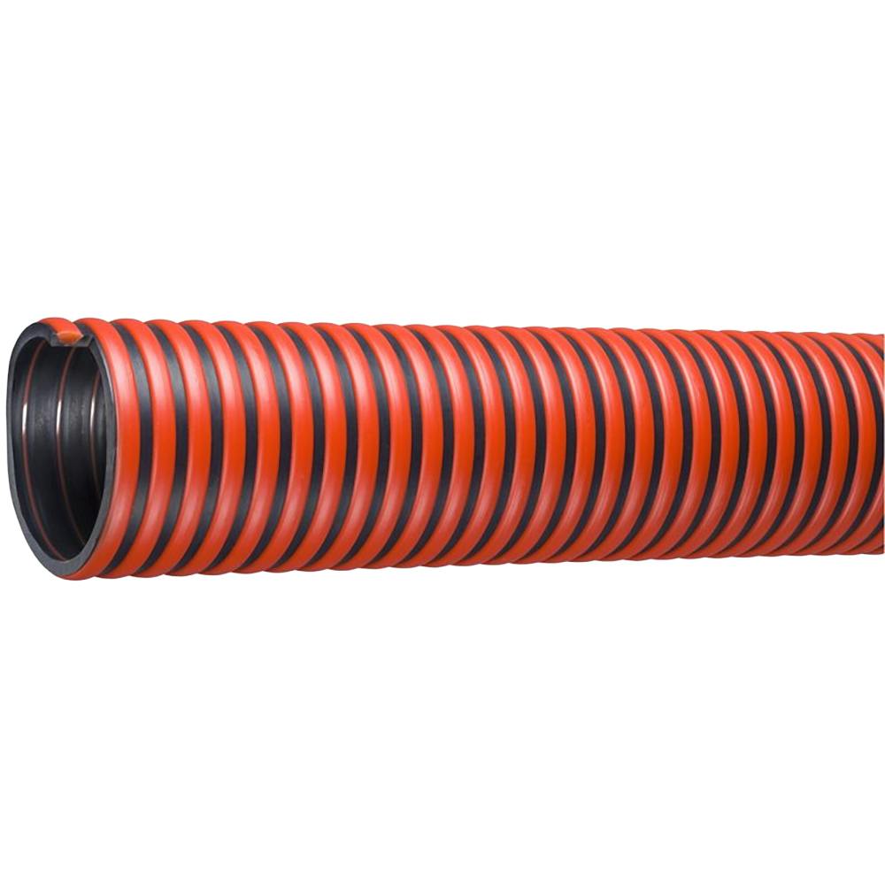 4" (101.6mm) ID x 4.7" OD Red Tigerflex® Tiger™ TRED™ Series EPDM Suction Hose