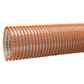 10" ID x 11.49" OD Tigerflex® WST™ Series Heavy-Duty Fabric-Reinforced Clear PVC Suction & Discharge Hose with Orange PVC Helix