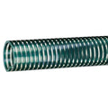 2" ID x 2.32" OD Tigerflex® K™ Series Standard-Duty Clear PVC Suction Hose with Green Helix