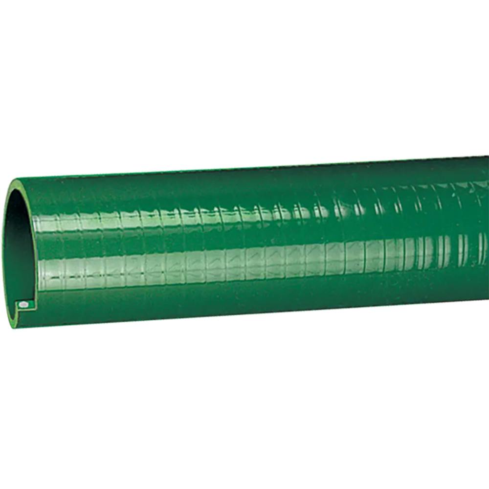 6" ID x 6.75" OD Tigerflex® J™ Series Flame-Resistant Standard-Duty Green PVC Suction Hose