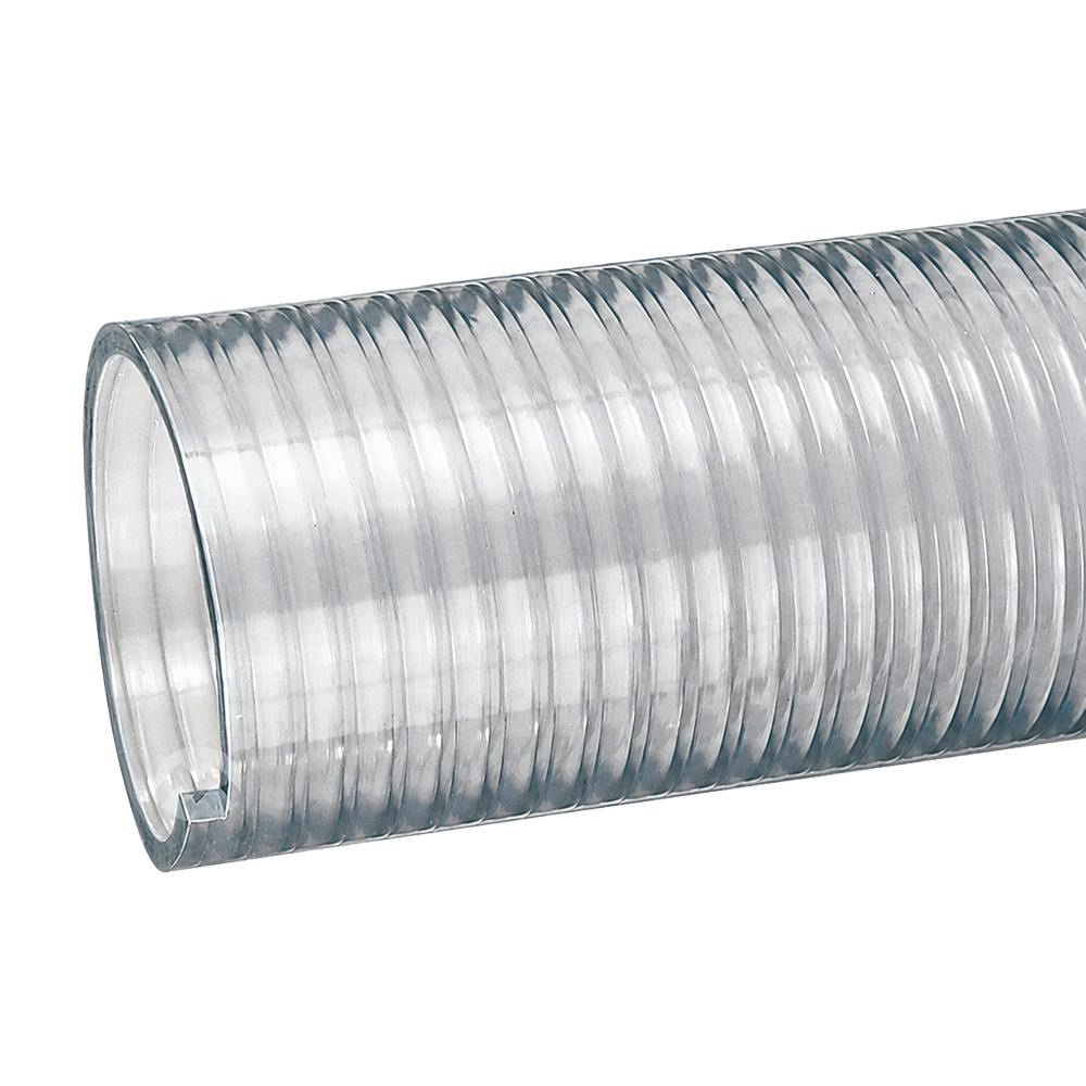 4" ID x 4.51" OD Tigerflex® FT™ Series Heavy-Duty Food-Grade PVC Suction Hose