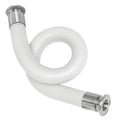 1/2" (13mm) ID x 0.94" OD Vena® SIL 650V Series White Wire- & Braid-Reinforced Platinum-Cured Silicone Hose Assembly with 1/2" Tri-Clamp Fittings - 3' Length