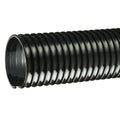 6" ID x 6.63" OD Tigerflex® Lawn King™ LK™ Series Low-Temperature Black PVC Ducting & Material Handling Hose - 50' Length