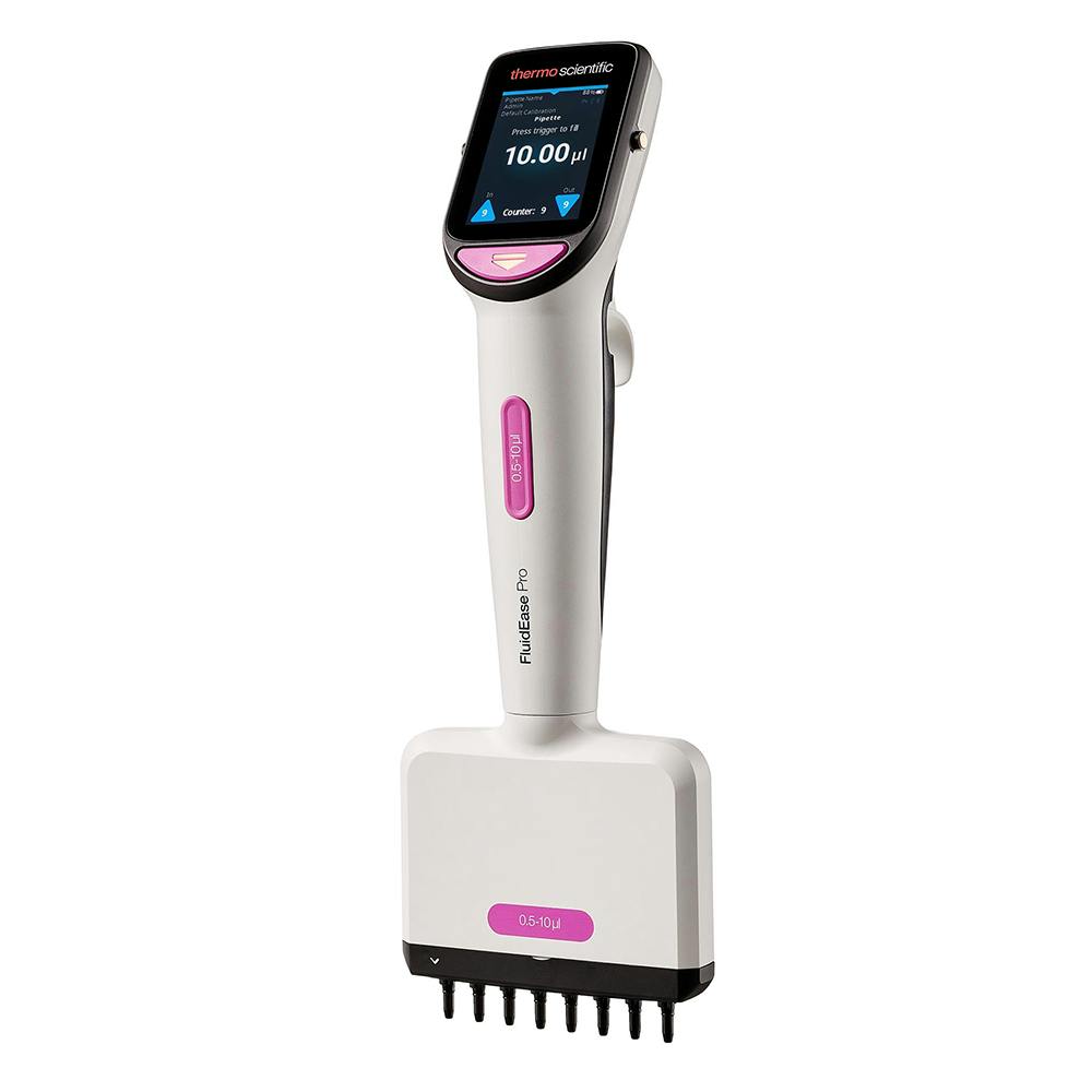 0.5 to 10µL, 8 Channel, Thermo Scientific™ FluidEase™ Pro ClipTip™ Electronic Pipette