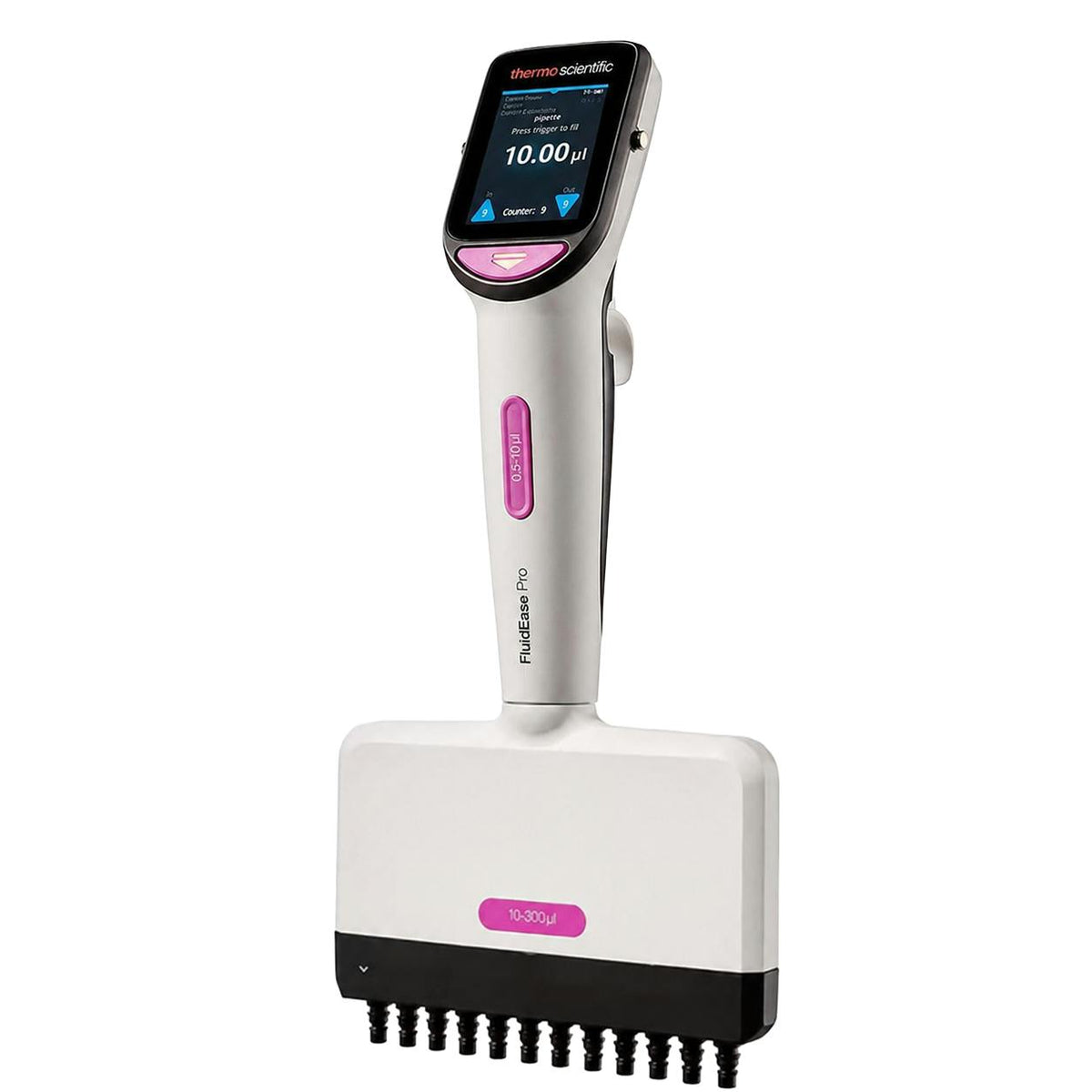 0.5 to 10µL, 12 Channel, Thermo Scientific™ FluidEase™ Pro ClipTip™ Electronic Pipette