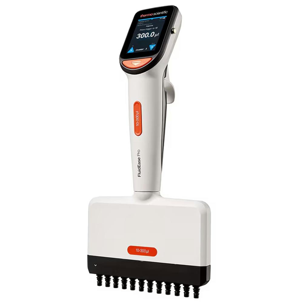 10 to 300µL, 12 Channel, Thermo Scientific™ FluidEase™ Pro ClipTip™ Electronic Pipette