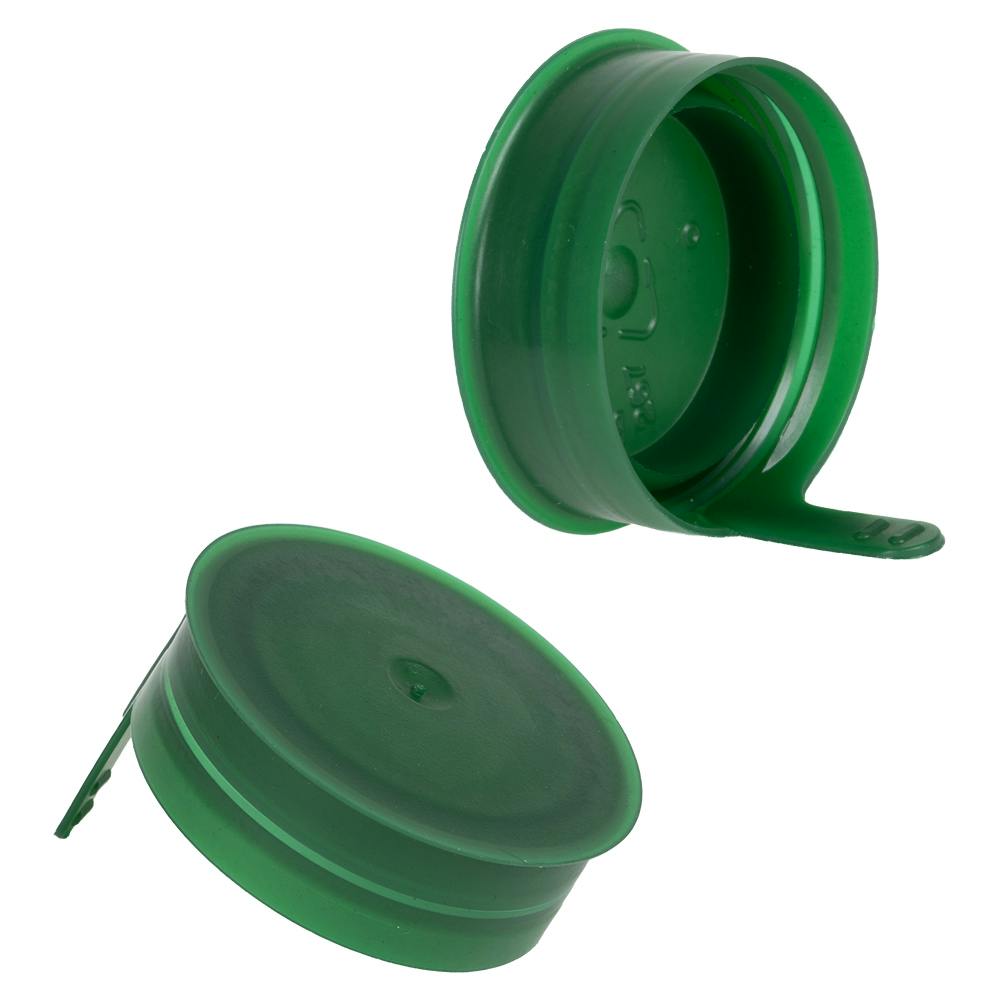 38mm STT Dark Green LDPE Tamper-Evident Snap-On Cap