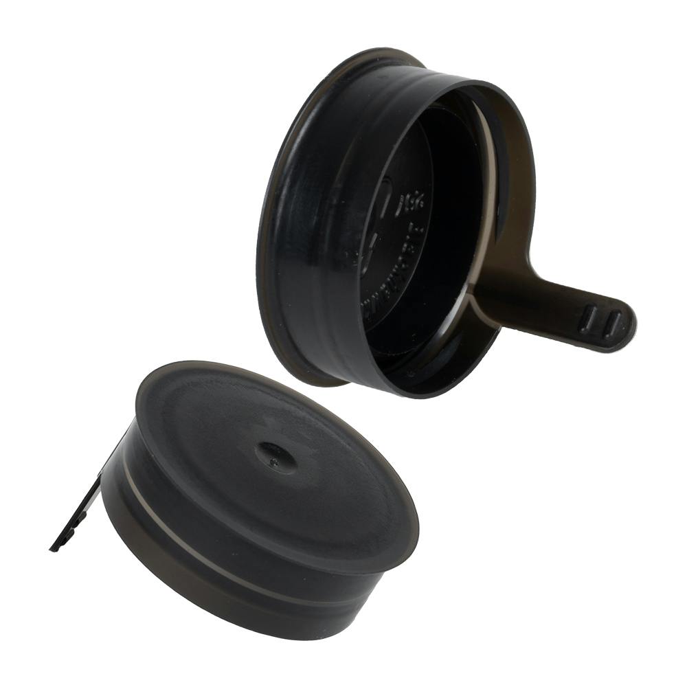 38mm STT Black LDPE Tamper-Evident Snap-On Cap