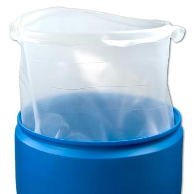 55 Gallon LDPE Smooth Drum Liner w/15 Mil Wall