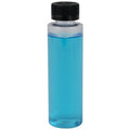 4 oz. Clear PET Slim Cylindrical Bottle with 24/400 Black Ribbed Polypropylene Child-Resistant Cap (CRC) with F217 Liner