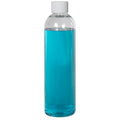 12 oz. Clear PET High Clarity Cosmo Round Bottle with 24/410 White Ribbed Cap with F217 Liner