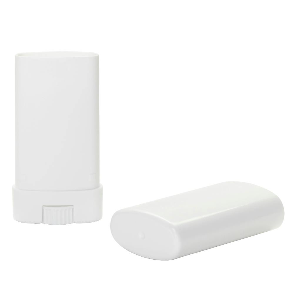 0.35 oz. Mini White Top Fill Deodorant Container with Cap