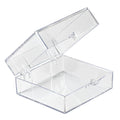 Clear Polystyrene Hinged Box - 2" L x 2" W x 1/4" Hgt. (Case of 2200)