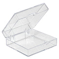 Clear Polystyrene Hinged Box - 2-1/8" L x 1-5/8" W x 1" Hgt. (Case of 1000)