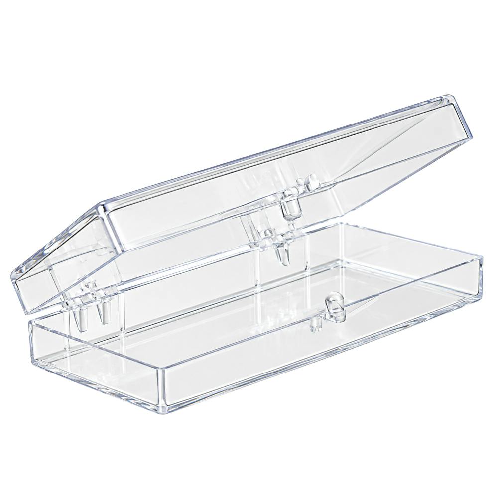 Clear Polystyrene Hinged Box - 2-7/8" L x 1-3/16" W x 1/2" Hgt. (Case of 1775)