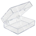 Clear Polystyrene Hinged Box - 2-7/8" L x 2" W x 1" Hgt. (Case of 500)