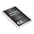 BCW® Clear Polystyrene Hinged Box - 3-11/16" L x 2-11/16" W x 3/8" Hgt. - Holds 15 Cards (Case of 100)