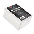 BCW® Clear Polystyrene Hinged Box - 3-11/16" L x 2-11/16" W x 1-13/16" Hgt. - Holds 100 Cards (Case of 100)