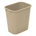 3 Gallon Beige Deskside Waste Basket