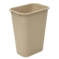 10 Gallon Beige Deskside Waste Basket