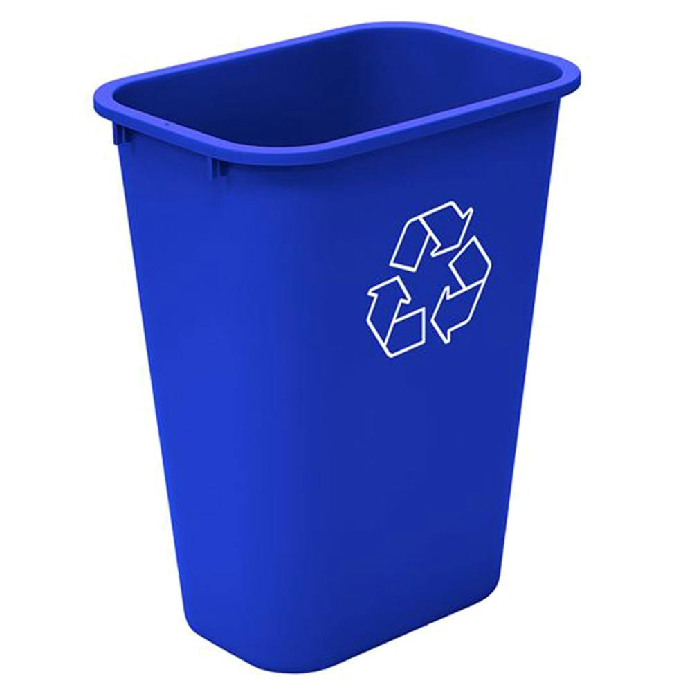 10 Gallon Blue Deskside Recycling Bin